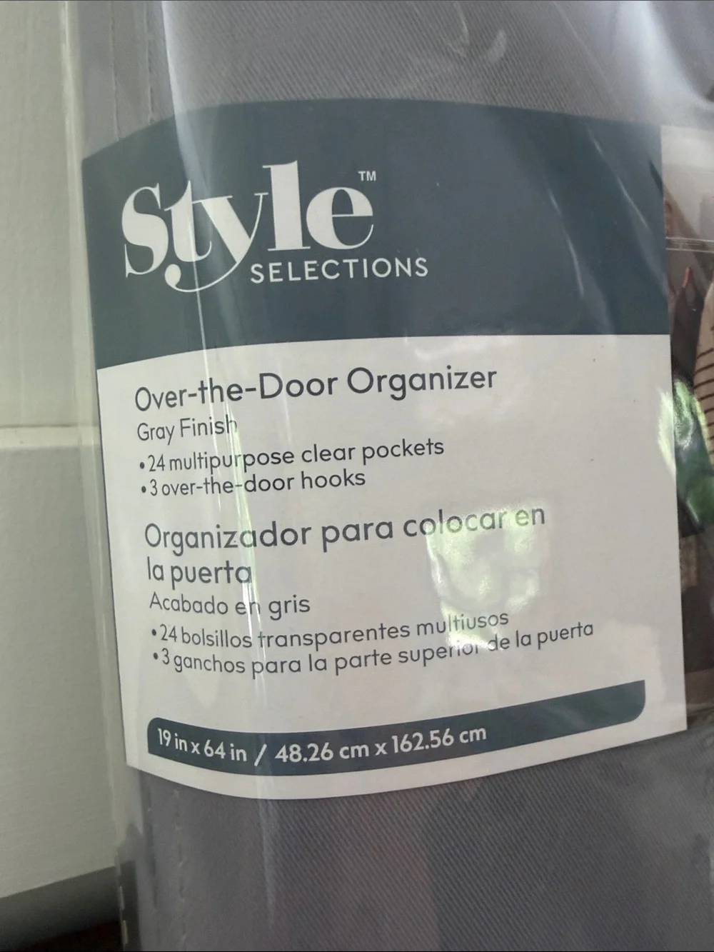Gray Over-the-Door Organizer-Style Selections